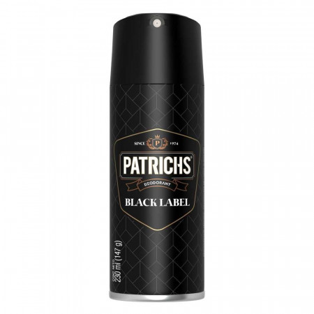 PATRICHS PATRICHS DESORANTE AEROSOL BLACK LABEL X230ML